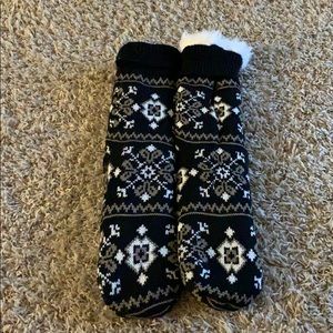 Bear paw slipper socks